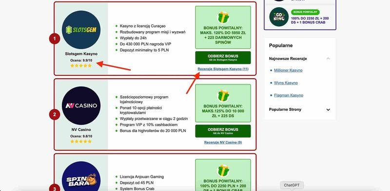 Pierwszy krok rejestracji w celu otrzymania bonusu