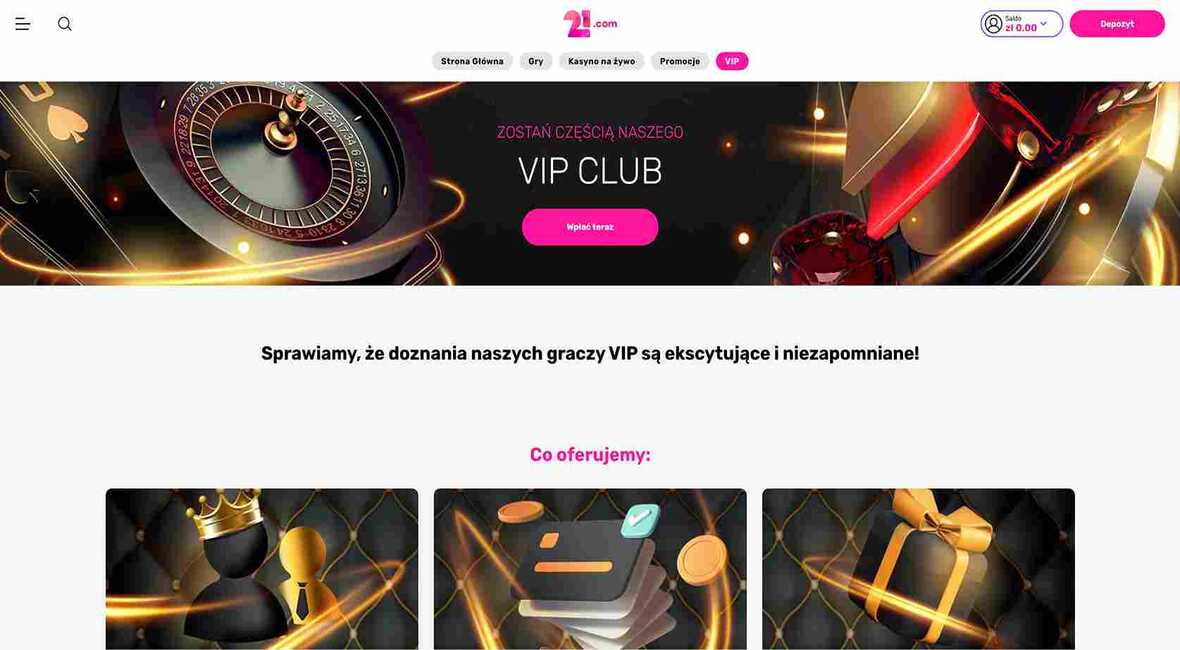 21.com kasyno VIP