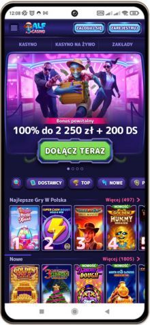 AlfCasino kasyno wersja mobilna