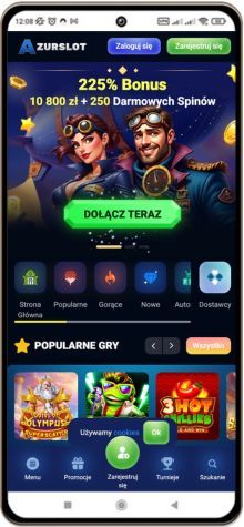 AzurSlot kasyno wersja mobilna
