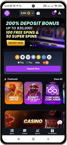 CoinCasino wersja mobilna