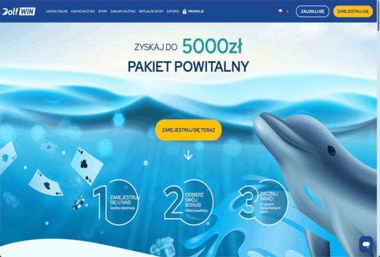 Strona główna kasyna Dolfwin