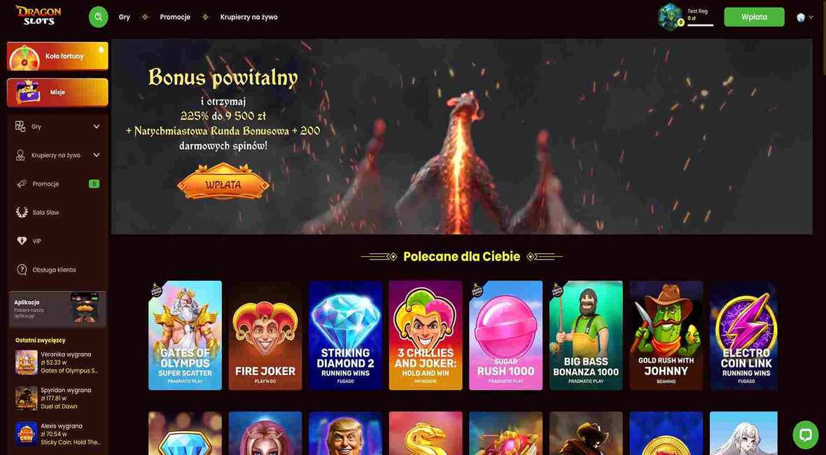 Strona główna kasyna DragonsSlots