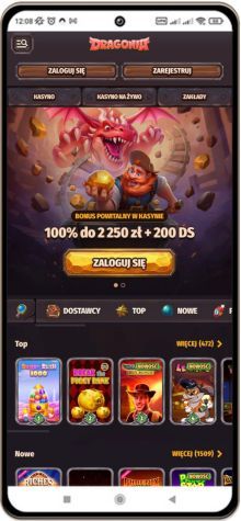 Dragonia kasyno wersja mobilna