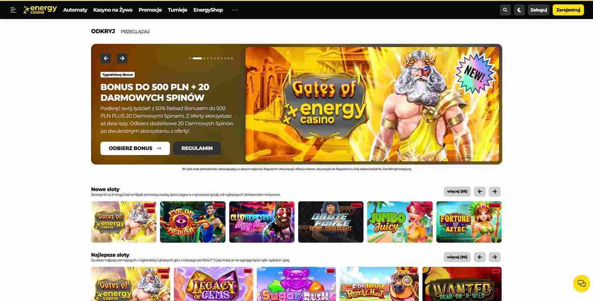 Strona główna kasyna Energy