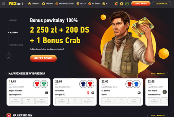 Strona główna kasyna Fezbet
