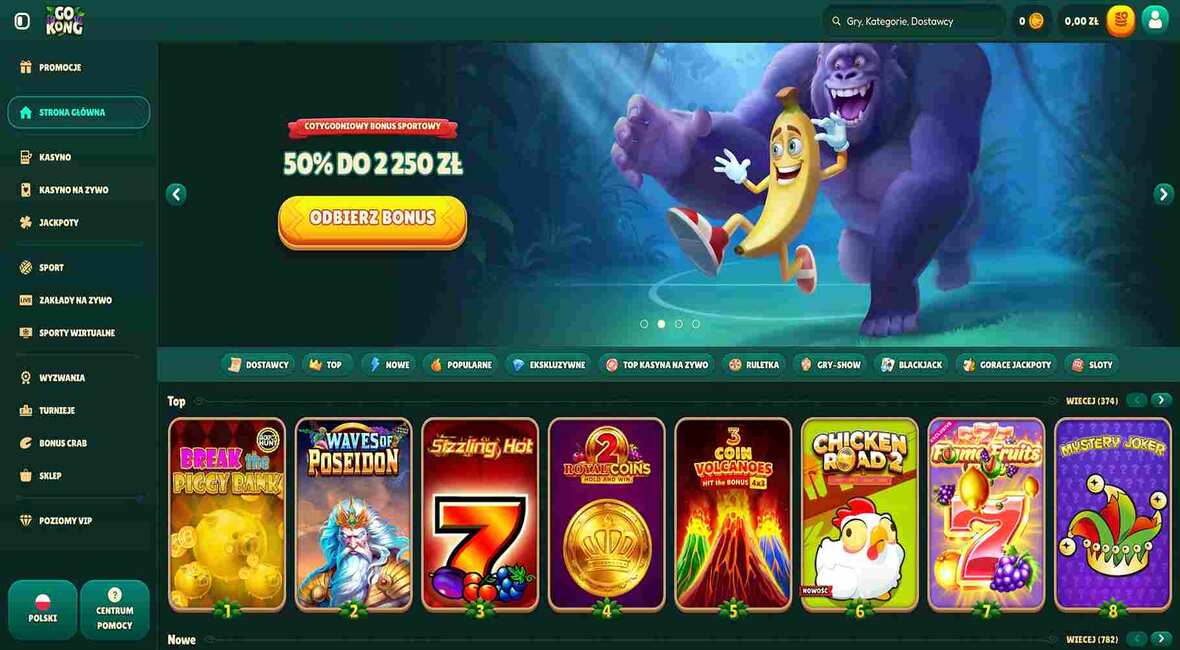Strona główna kasyna GoKong
