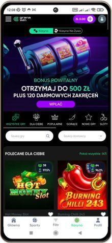 Granawin kasyno wersja mobilna