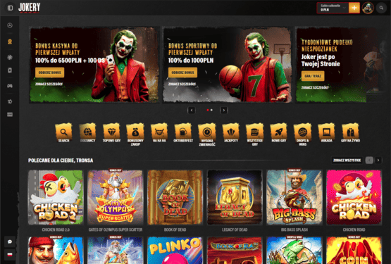 Strona główna kasyna Jokery