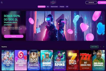 Kasyno Neon Vegas – strona główna.