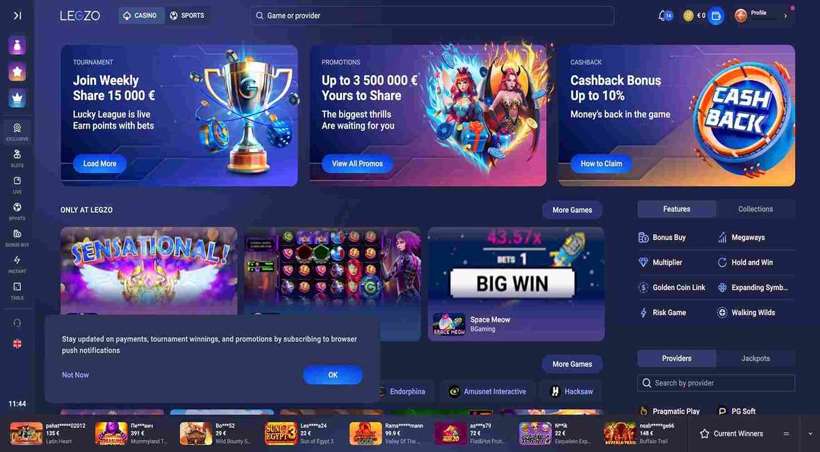 Strona główna kasyna Legzo