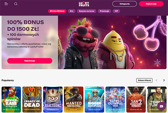 Strona główna kasyna Lucky Fruits 