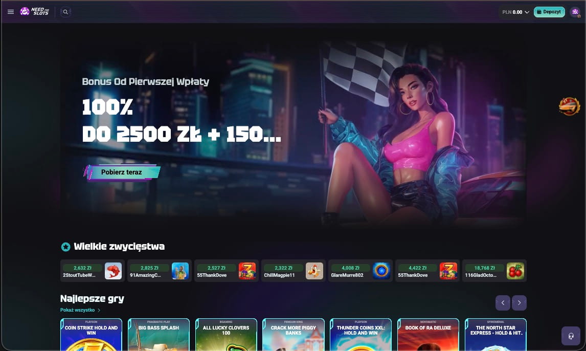 Strona główna kasyna Need For Slots