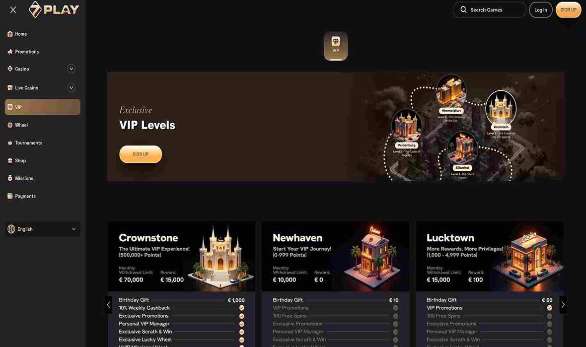 SevenPlay kasyno VIP