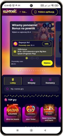 Slotoro kasyno wersja mobilna