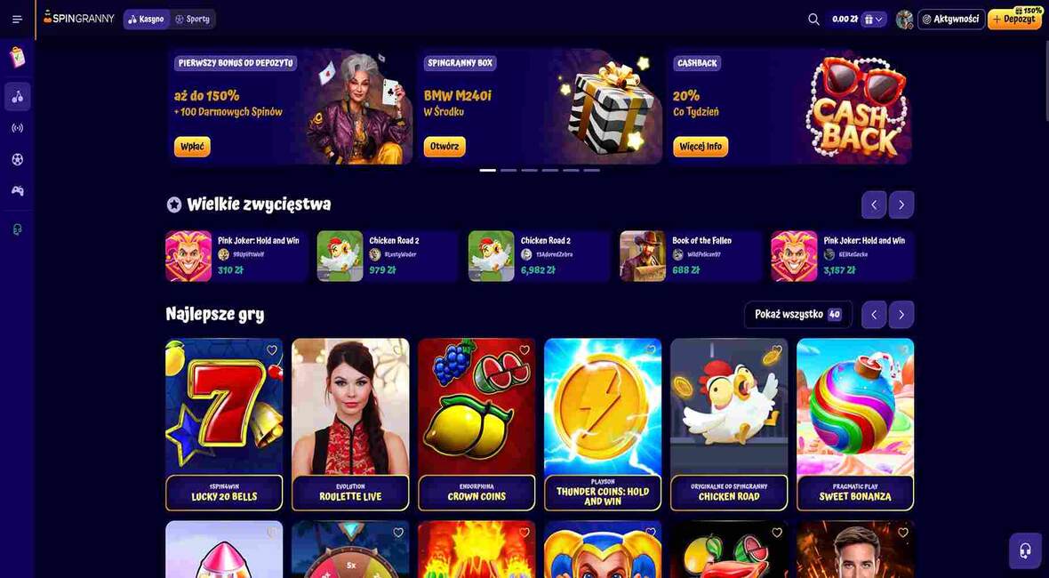 Strona główna kasyna Spingranny