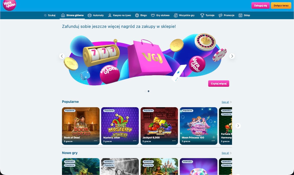 Strona główna kasyna SpinDragons