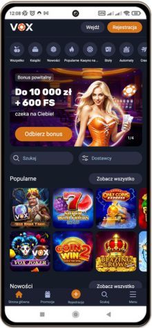 Voxcasino na telefonie komórkowym