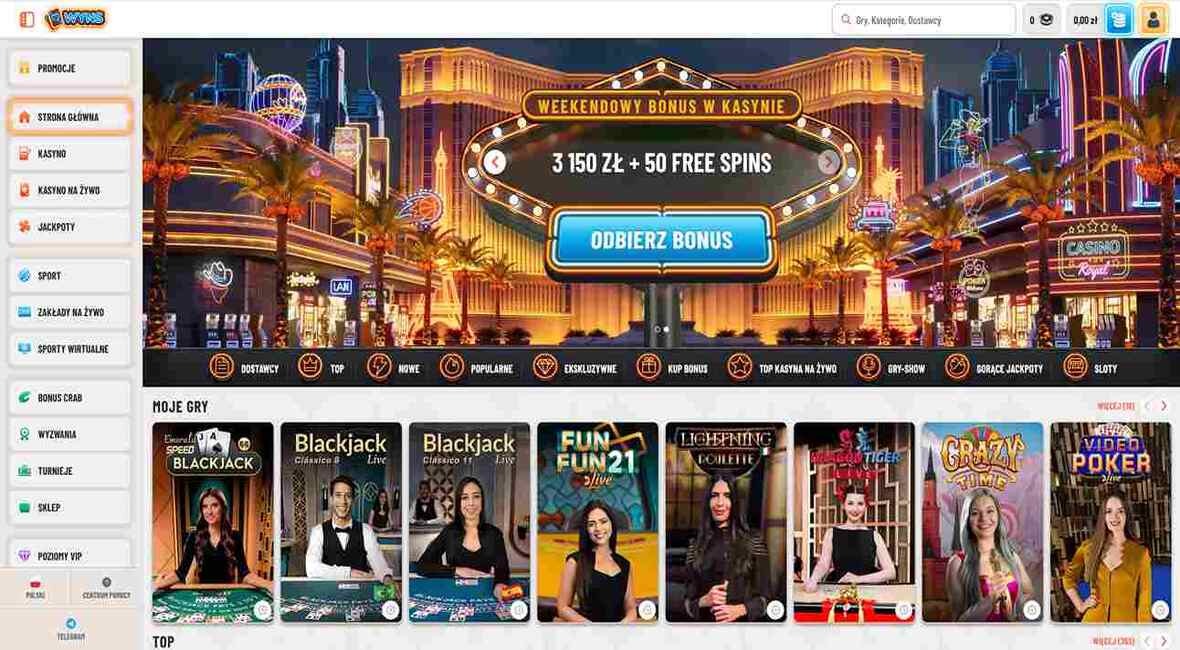 Strona główna kasyna Wyns