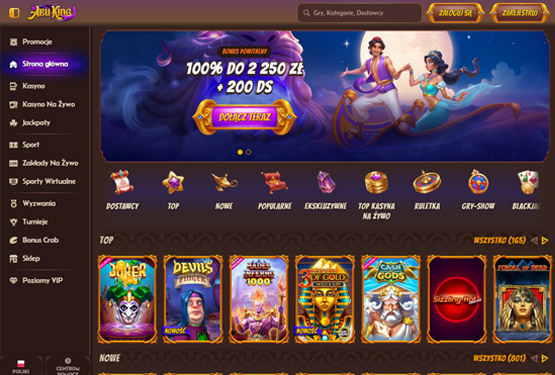 Strona główna kasyna Abuking
