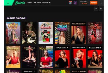 Betinia – kasyno na żywo