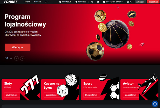 Strona główna kasyna Fonbet