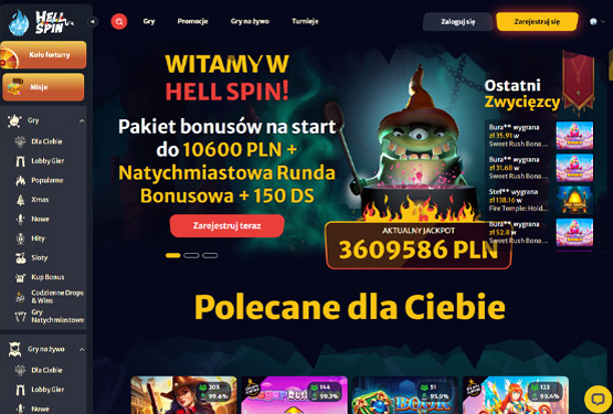 Strona główna kasyna HellSpin