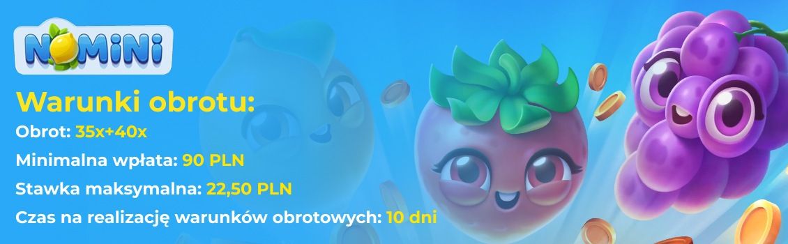 Zasady i warunki bonusów kasyna Nomini