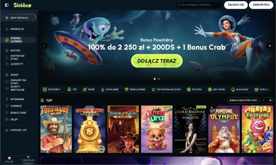 Rejestracja w Flappy Casino - krok 1