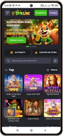 Spinline Casino na telefonie komórkowym