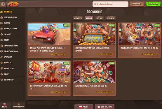 Stone Vegas kasyno bonusy