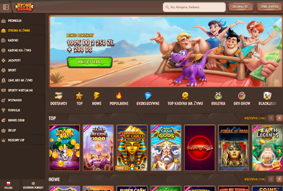 Strona główna kasyna Stone Vegas