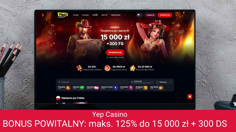 Yep na ekranie komputera