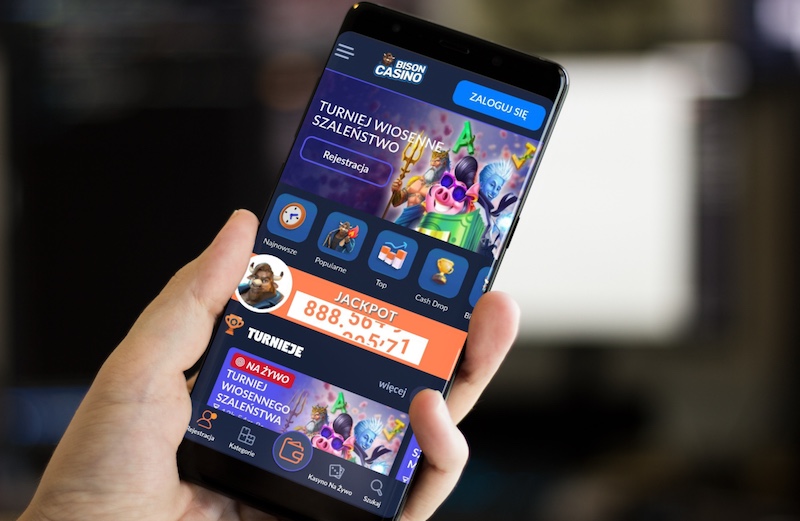 Bison Casino na ekranie mobilnym