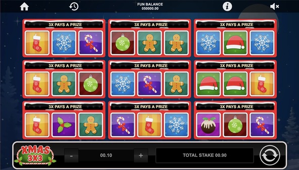 Przegląd slotu Xmas 3x3