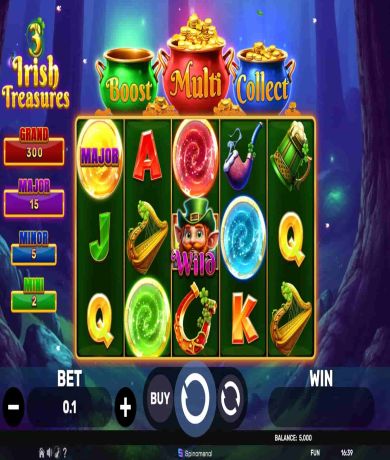 Zagraj teraz w 3 Irish Treasures od Spinomenal &ndash; recenzja, darmowa gra w wersji demo za darmo | Kasynos Online