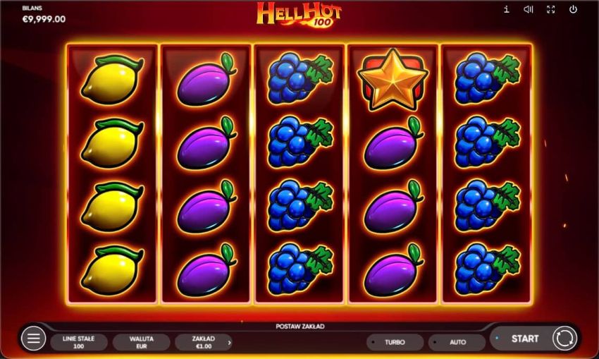 Motyw automatu Hell Hot 100