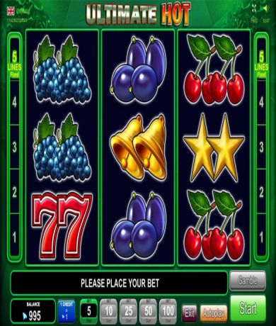 Zagraj teraz w Ultimate Hot automat online od EGT Interactive za darmo | Kasynos Online