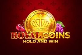 royal coins hold and win slot logo