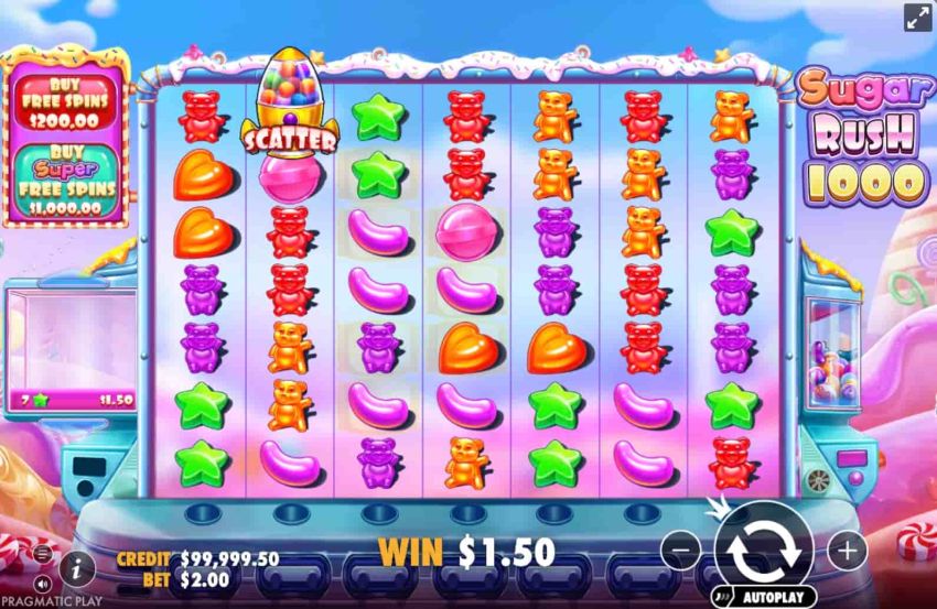 Symbol Scatter w slocie Sugar Rush 1000