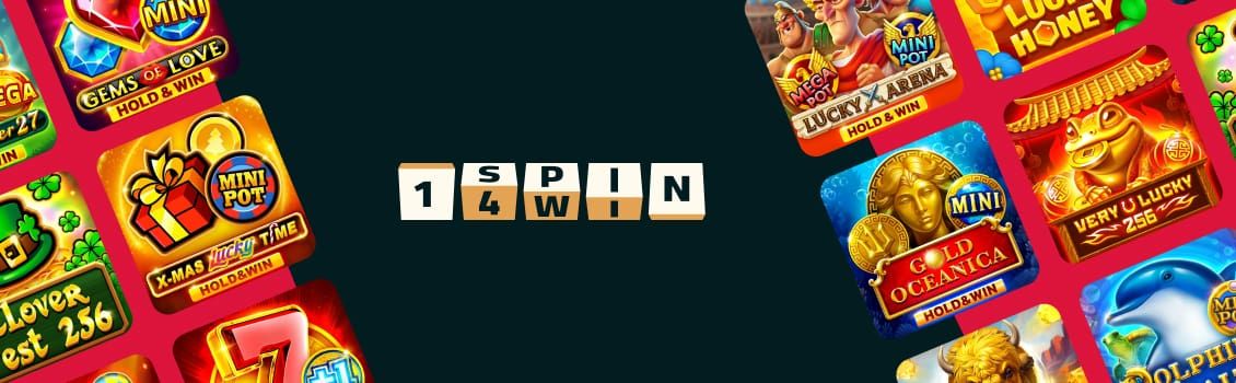 Baner z napisem 1spin4win