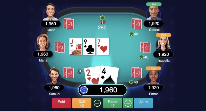 Przykład fazy gry Flop